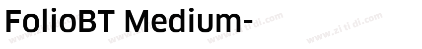 FolioBT Medium字体转换